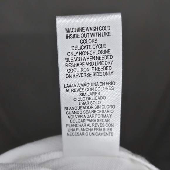 New Democracy Below Elbow Puff Sleeve Western Yoke Snap Front Off White Shirt M - Picture 14 of 15